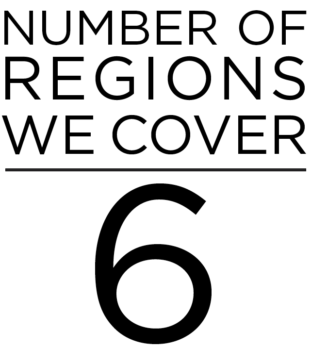 Our Reach Regions